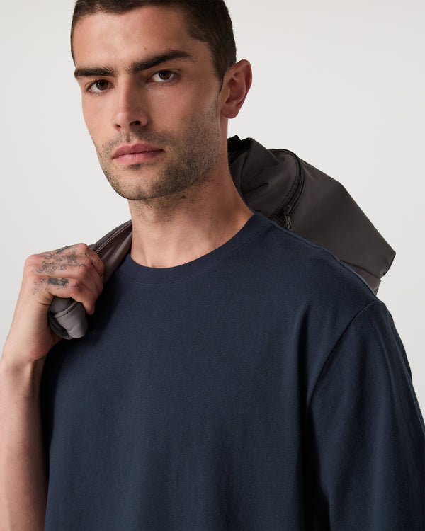 Short Sleeve Vuori Heavyweight Cotton Tee - Relaxed Fit | Navy